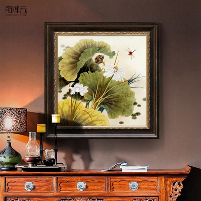 挂画荷花油画哪里便宜