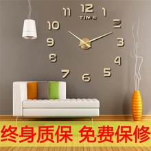 美式墙钟静音挂钟客厅挂表创意时钟简约壁挂钟 宜家壁饰家饰钟