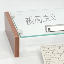 电脑架 桌面收纳置物架 玻璃键盘架笔记本底座支架 显示器增高架