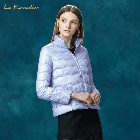 la koradior/拉珂蒂正品2018新款夏装女装韩版反季羽绒服女轻薄款商品大图
