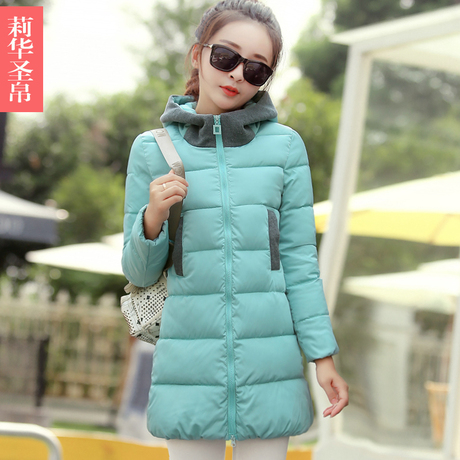2018冬装新款女装外套棉衣棉服中长款加厚宽松大码棉袄立领连帽潮商品大图