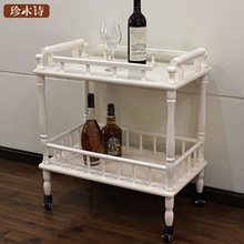 移动餐车置物架守就瞥蹬肥桨咨酒水车蛋糕厨房 家用茶水车餐边桌