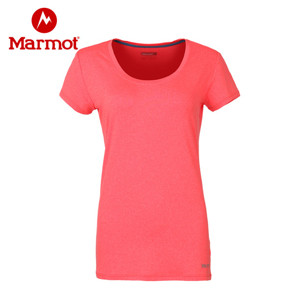 marmot/土拨鼠2017春夏新款户外超轻透气速干运动短袖女T恤F56450