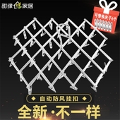 不锈钢折叠多夹子防风晾衣架毛巾夹婴儿晒衣架内衣架晒袜架夹 包邮