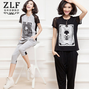 女装夏装2018新款潮套装女时尚韩版短袖休闲