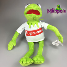 搞怪毛绒公仔玩具玩偶 科密特青蛙Kermit 芝麻街 美国正版superme