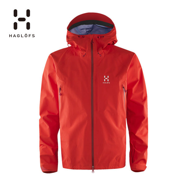 HAGLOFS/火柴棍 男款户外GTX防泼水轻量柔软连帽冲锋衣 602086