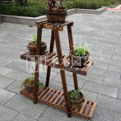 实木三层梯形花架好不好