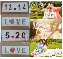 LOVE板1314板2014新款 婚纱摄影道具镂空板影楼韩式情侣写真拍照