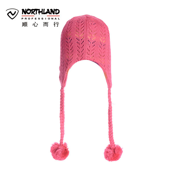 诺诗兰NORTHLAND户外保暖防风帽女徒步护耳双面帽子A132518