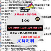 历史文化名城街区古镇城市更新改造保护规划设计文本项目案例素材