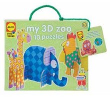美国alex进口品牌3-6岁儿童玩具3D动物园DIY/手工/创意纸制玩具