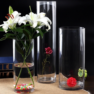 Lige flad glas gulvvas rich tør bambus stue ekstra stor blomster ... Stue blomster
