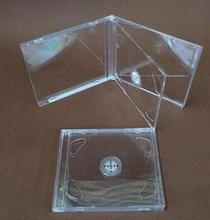 2片水晶双面光碟盒两碟装 可插封面 CD光盘盒双透明2张DVD光盘盒子收纳光盘盒子VCD光盘盒碟片盒光盘壳碟盒