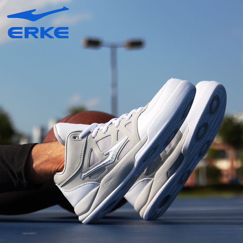 ERKE Running Basketball Shoes Men's 2019 Summer New High top Combat Shoes Wear resistant Practical Basketball Shoes Men