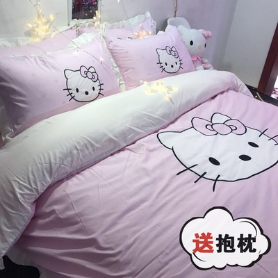 床上四件套kitty猫2018新款