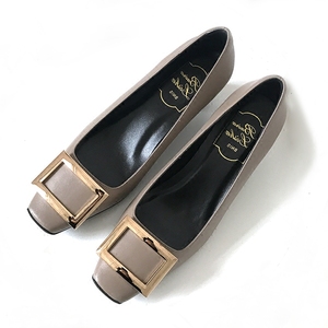 方头高跟鞋粗跟浅口百搭单鞋