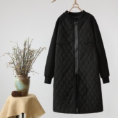 羽绒棉宽松大码 轻薄外套女装 棉衣棉服2018秋冬新品 复古文艺薄款