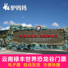 云南楚雄禄丰世界恐龙谷门票 电子票成人票 当天可订 自动出票