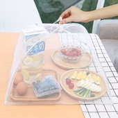 日式菜罩厨房可折叠家用食物罩正方形防苍蝇罩子餐桌食品罩饭菜罩