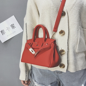 韩版百搭凯莉包时尚单肩斜挎包