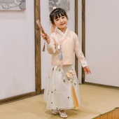 素古装 儿童婴儿中小童夏秋款 蓬蓬裙套装 宝宝汉元 中国风汉服童装