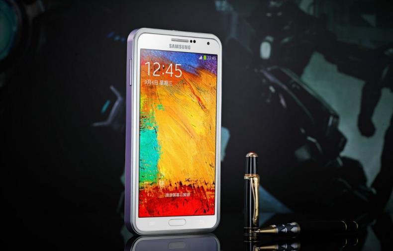 iMatch Aviation Aluminum Alloy Metal Bumper Tempered Glass Back Cover Case for Samsung Galaxy Note 3 N9000
