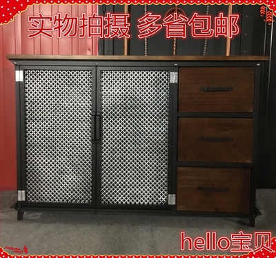 实木做旧边柜是什么档次