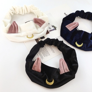 卖萌猫耳朵刺绣发箍