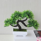 饰桌花套装 茶几仿真花摆件客厅植物摆设塑料花假花草小盆栽室内装
