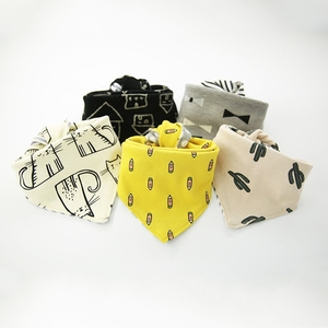 秋冬加厚口水巾双面按扣