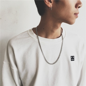 zico日韩潮牌明星同款钛钢情侣链