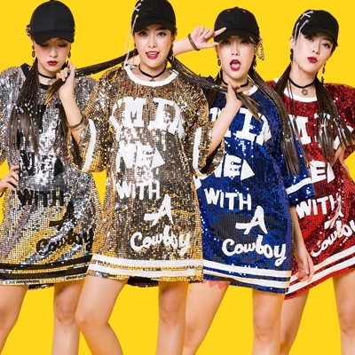 新款性感夜店女歌手ds嘻哈演出服hiphop街舞服成人爵士领舞服装