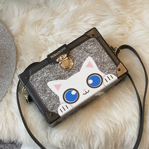 卡通盒子包斜挎包女包