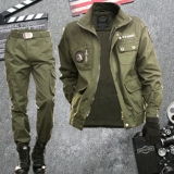 工作服套装男士 春秋纯棉耐磨劳保服工装军装汽修长袖迷彩电焊工
