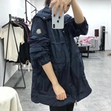 大爱~2018新款春夏欧美欧洲站休闲宽松防风防雨防晒女装中长风衣