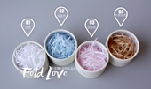 哲糖FOLD 拉菲纸填充纸拉菲草填充物彩色碎纸丝包装 LOVE 盒喜糖盒