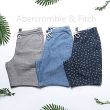 沙滩裤 af微弹力松紧腰休闲短裤 Abercrombie 18男士 Fitch 美国正品