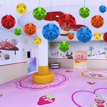 促销 圣诞节幼儿园中国风吊饰教室商场店铺新年吊顶装 饰品创意花球