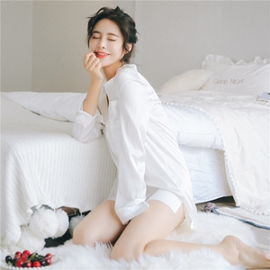 春夏款男友衬衫睡裙