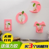 创意家居墙上装 小饰品免打孔 饰房间 饰品客厅现代简约挂墙花装