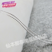 泰国佛牌链正品 1.5毫米银超细款 开光有图 泰国佛牌挂链子女
