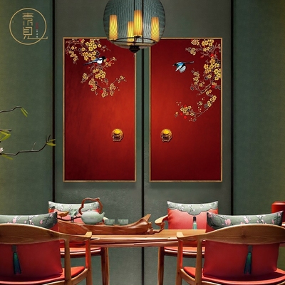 客厅红挂画特价