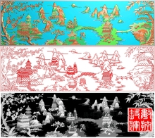 JDP山水浮雕图SSLG 腾辉数控雕刻山水精雕图BMP 017山水横屏大图