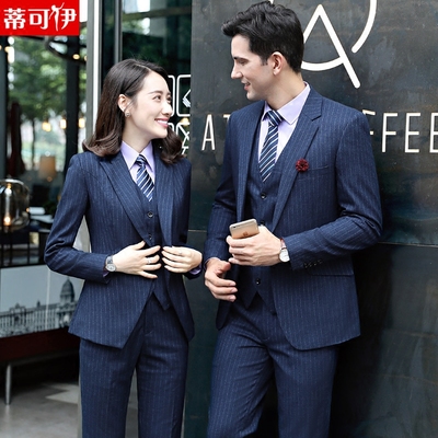 职业装女装男女同款工作服西装套装正装女士西服套装女秋保险工装