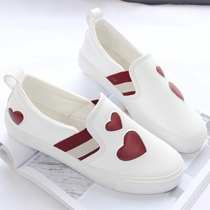皮面爱心乐福鞋
