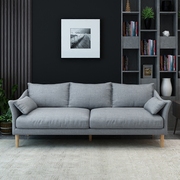 北欧现代简约小户型经济型布艺沙发客厅三人整装省空间1+2+3组合
