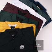 美国潮牌 经典 正品 Torrey VANS 黑色基础教练夹克防风衣外套男