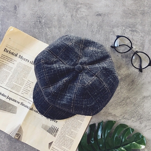 韩版复古八角帽