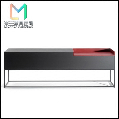 餐边柜现代简约黑色是什么牌子